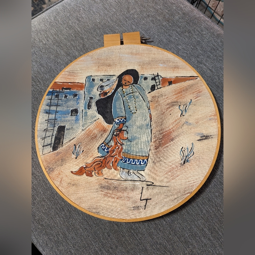 Pueblo Indian Inspired Boho Wall Hanging